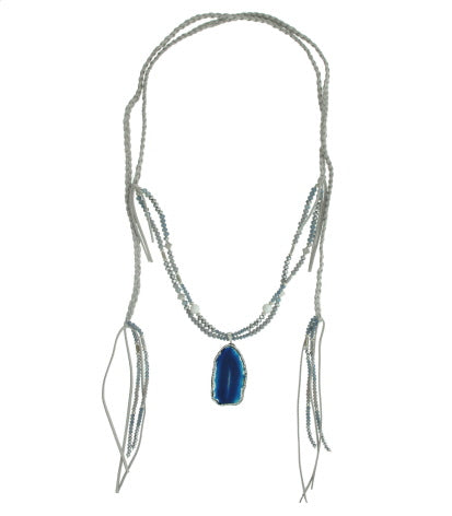 Beaded Tassel With Pendant Necklace