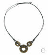 Cheetah Circle Pendant Necklace