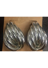 Silver Rose Earring