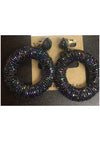 Black Ring Earring