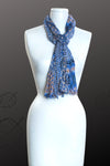 Decorative Border Print Scarf (SE-9821)