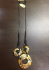 Cheetah Circle Pendant Necklace
