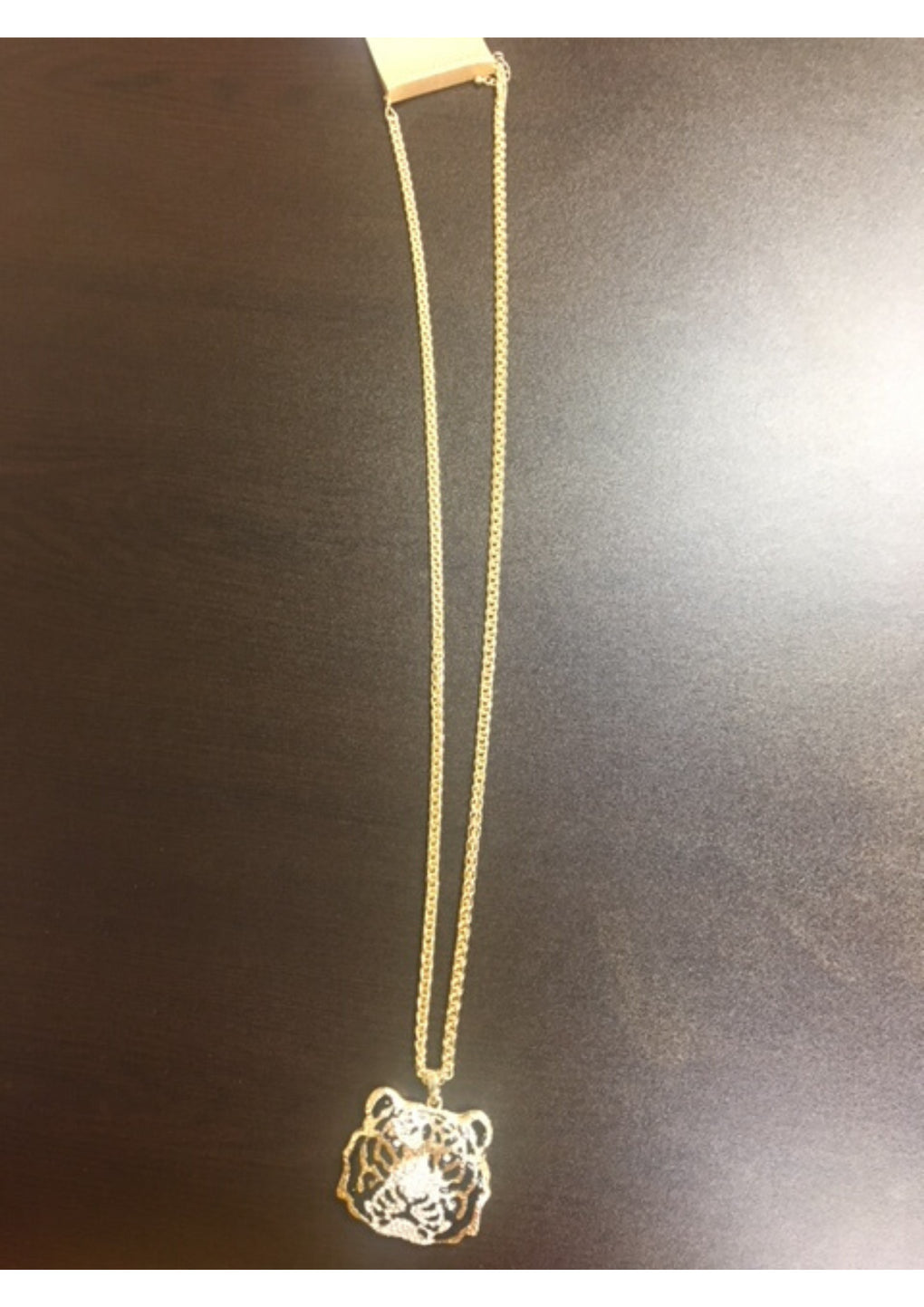 Chain with Tiger Pendant Necklace