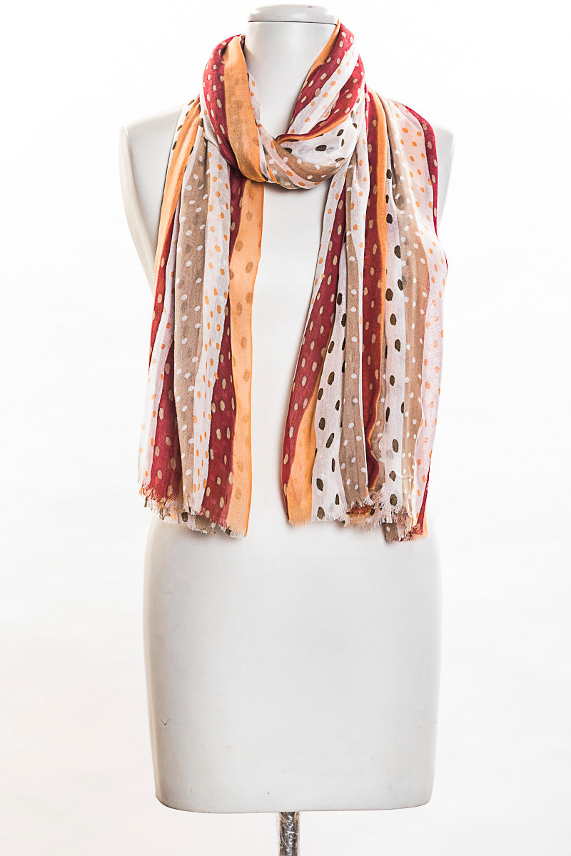 Dots With Panels Scarf (SE-1361)