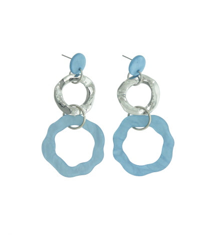 Abstract Flowers Earrings
