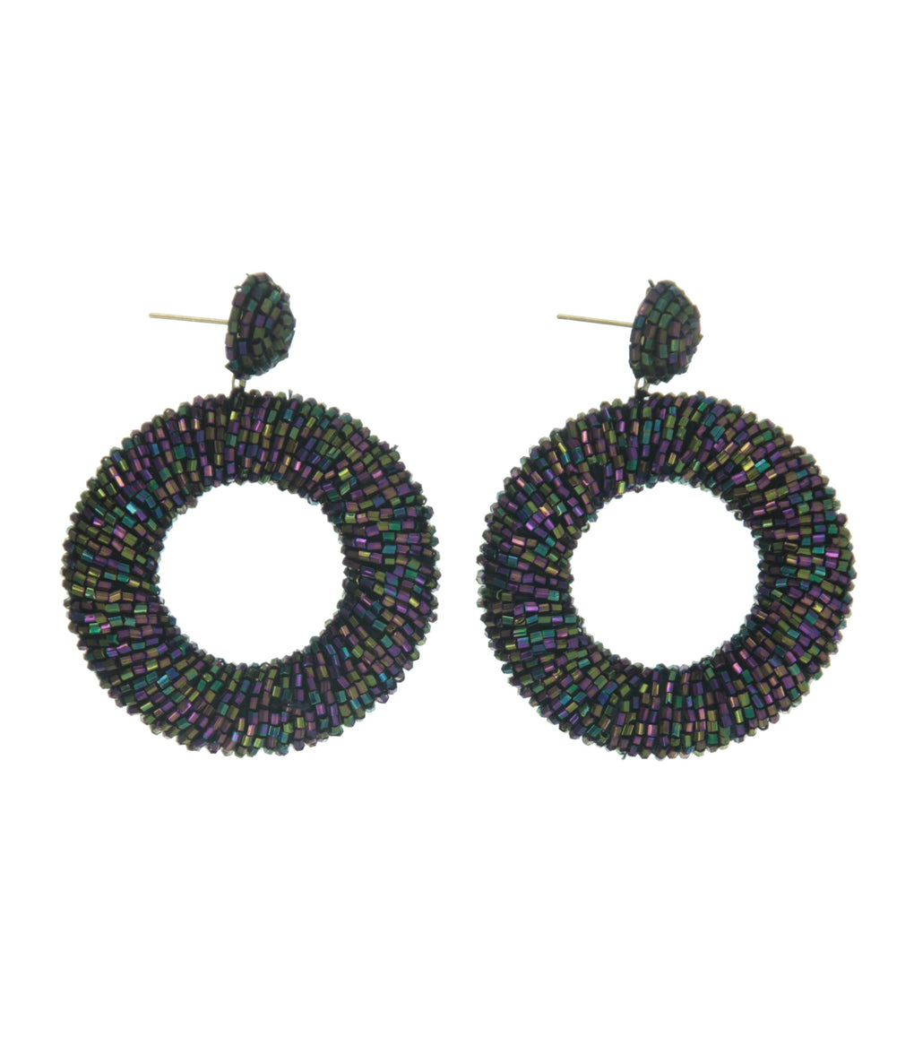 Black Ring Earring
