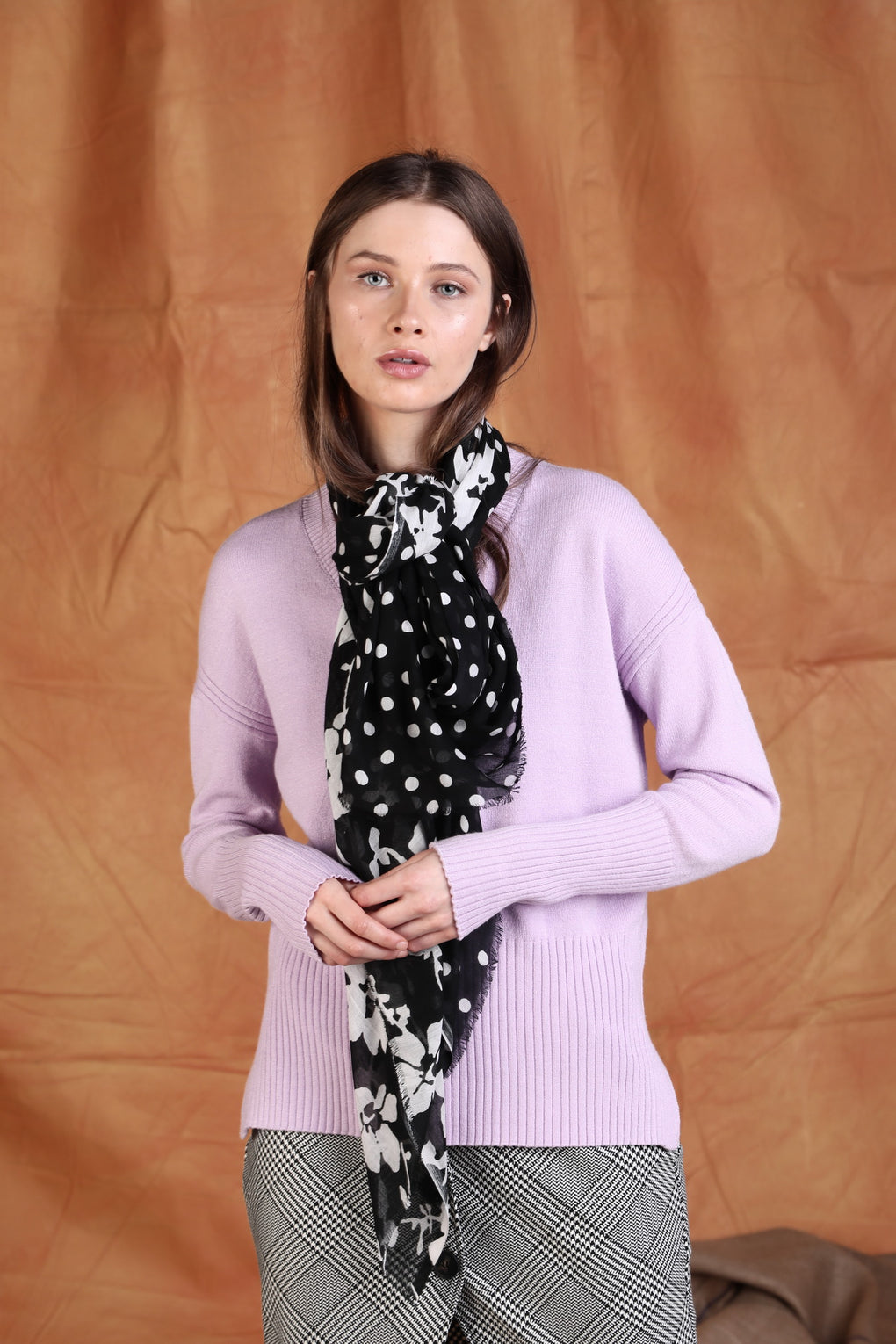 Diagonal Print Scarf (SE-1570)