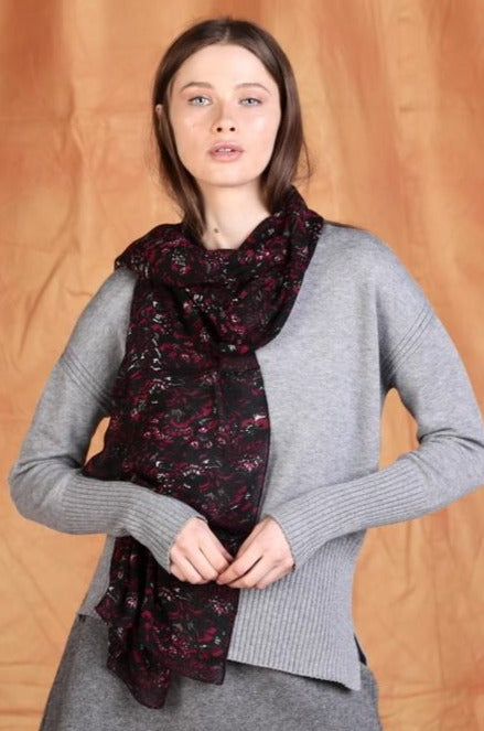 Digital Look Flowers Scarf (SE-1575)