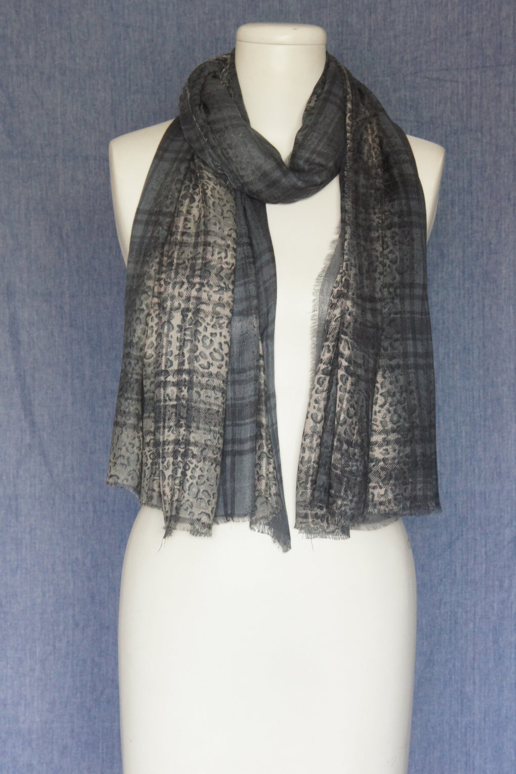 Degrade Leopard Scarf (SE-1582)