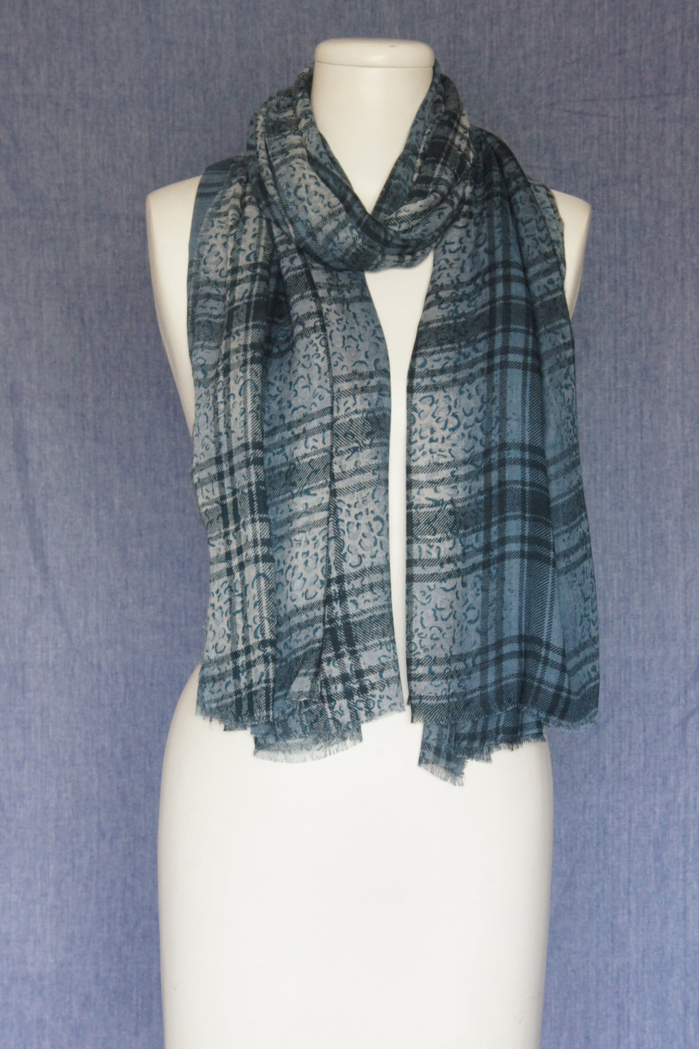 Degrade Leopard Scarf (SE-1582)