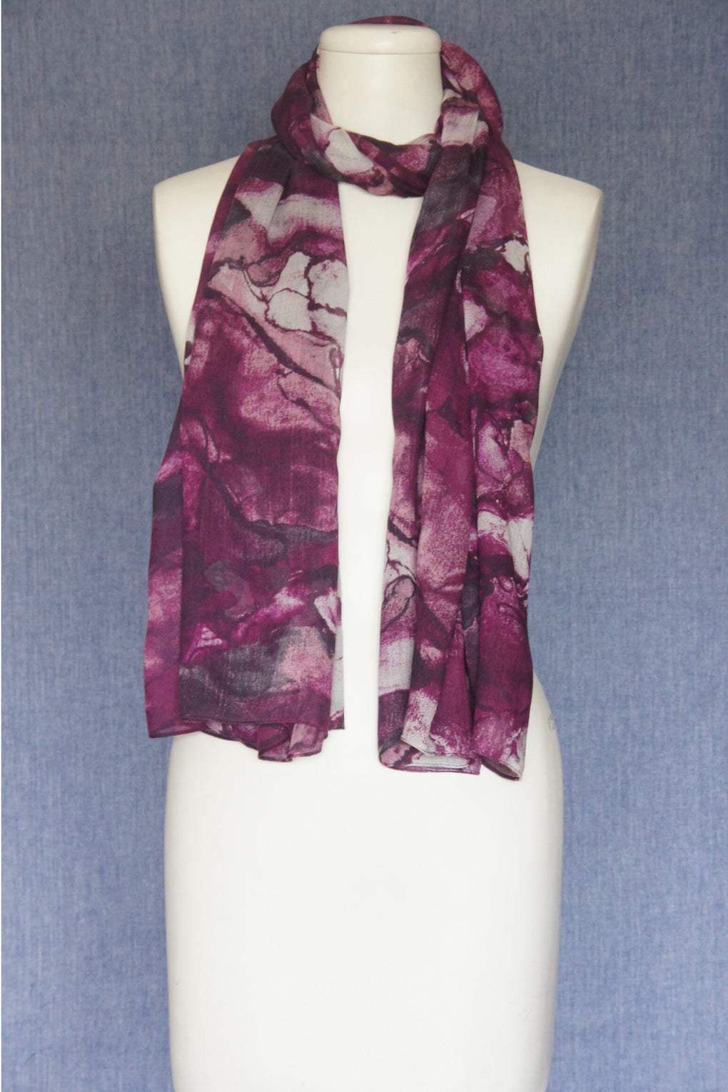 Digital Look Cloud Print Scarf (SE-1643)