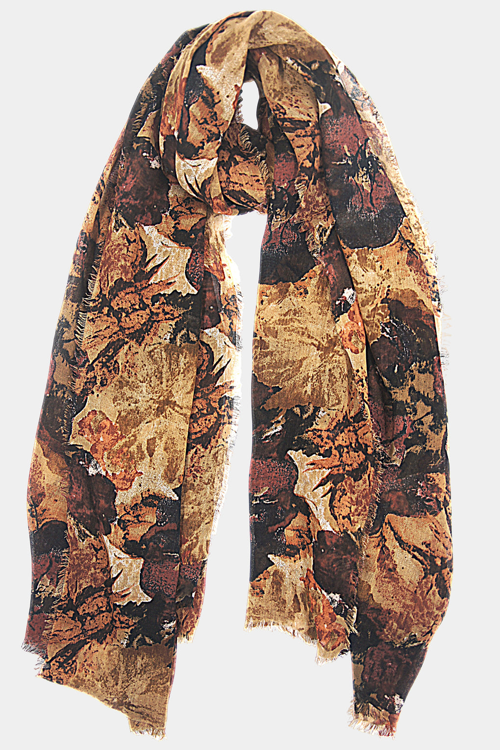 Digital Look Painted Flowers (SE-1913_Black)