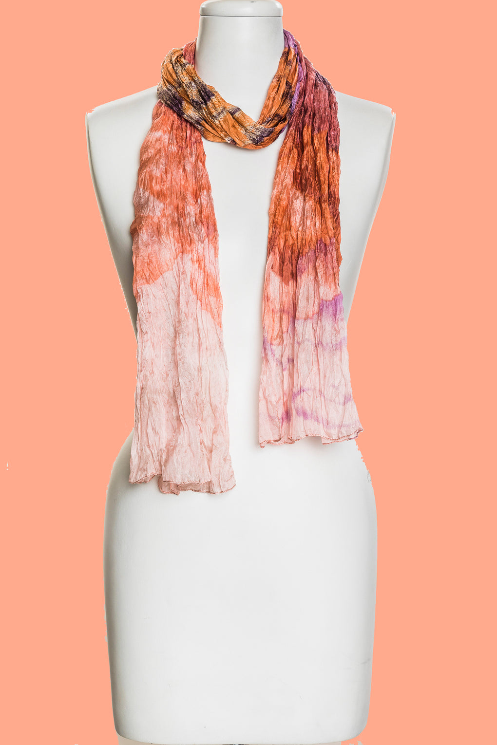 Color Waves Silk Scarf (SE-414)