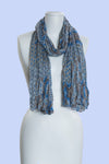 Decorative Border Print Scarf (SE-9821)
