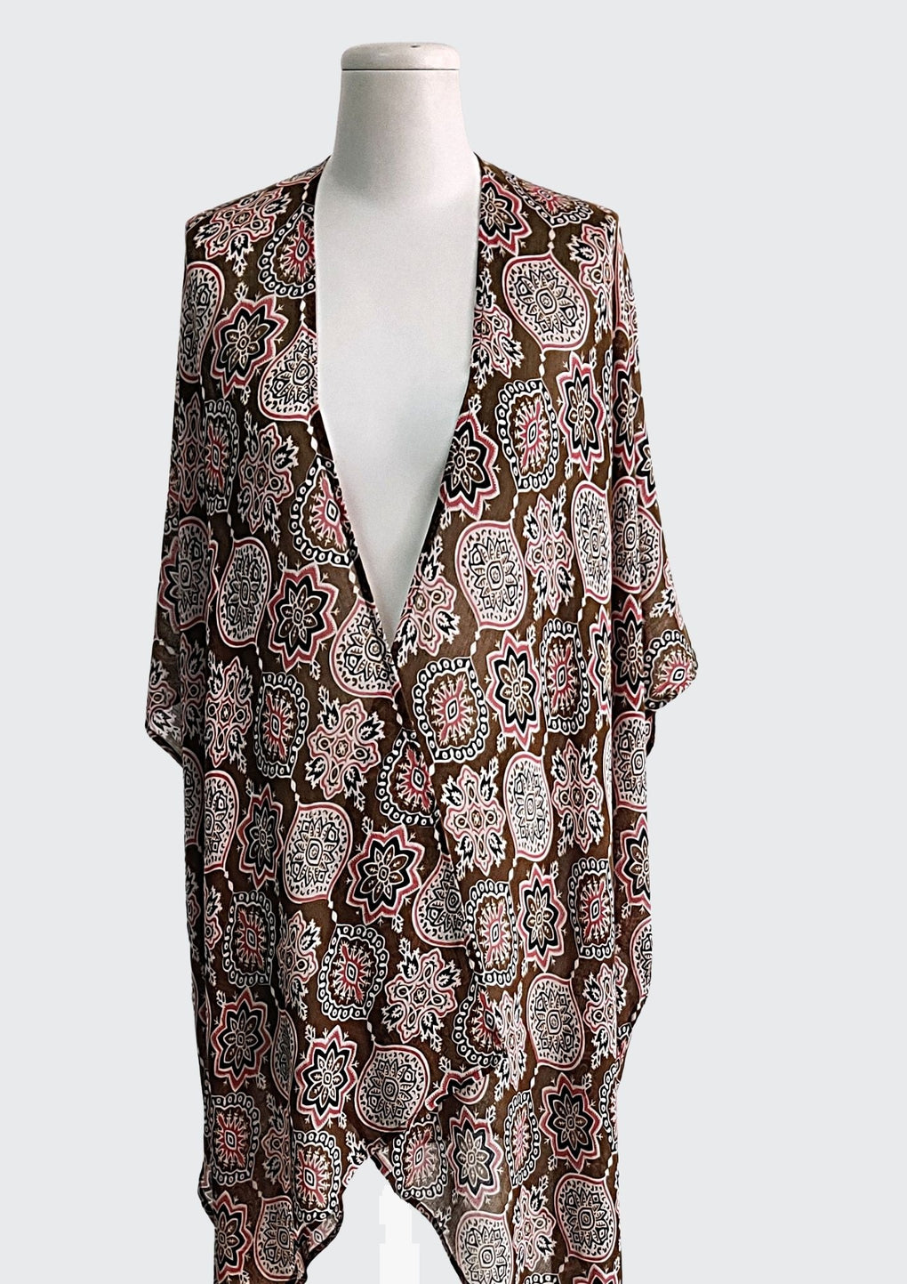 Jaipur Print Kimono (SE-2525_Khaki)