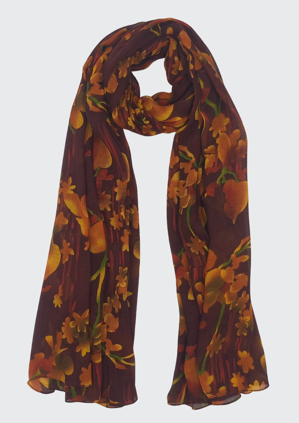 Printed Scarf (SE-2952_Bordo)