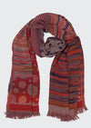 Dots And Stripes Scarf (SE-2957_Multi)