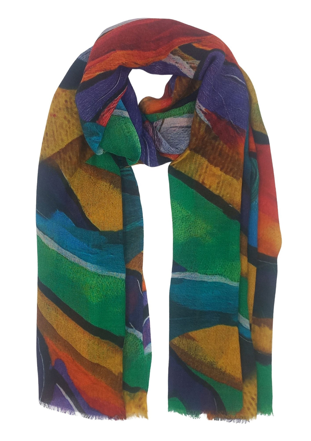 Digital Abstract Scarf (SE-4048_Multi)