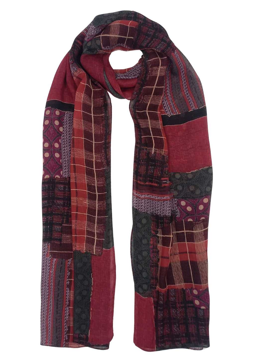 Scarf (SE-4402_81 Wine)