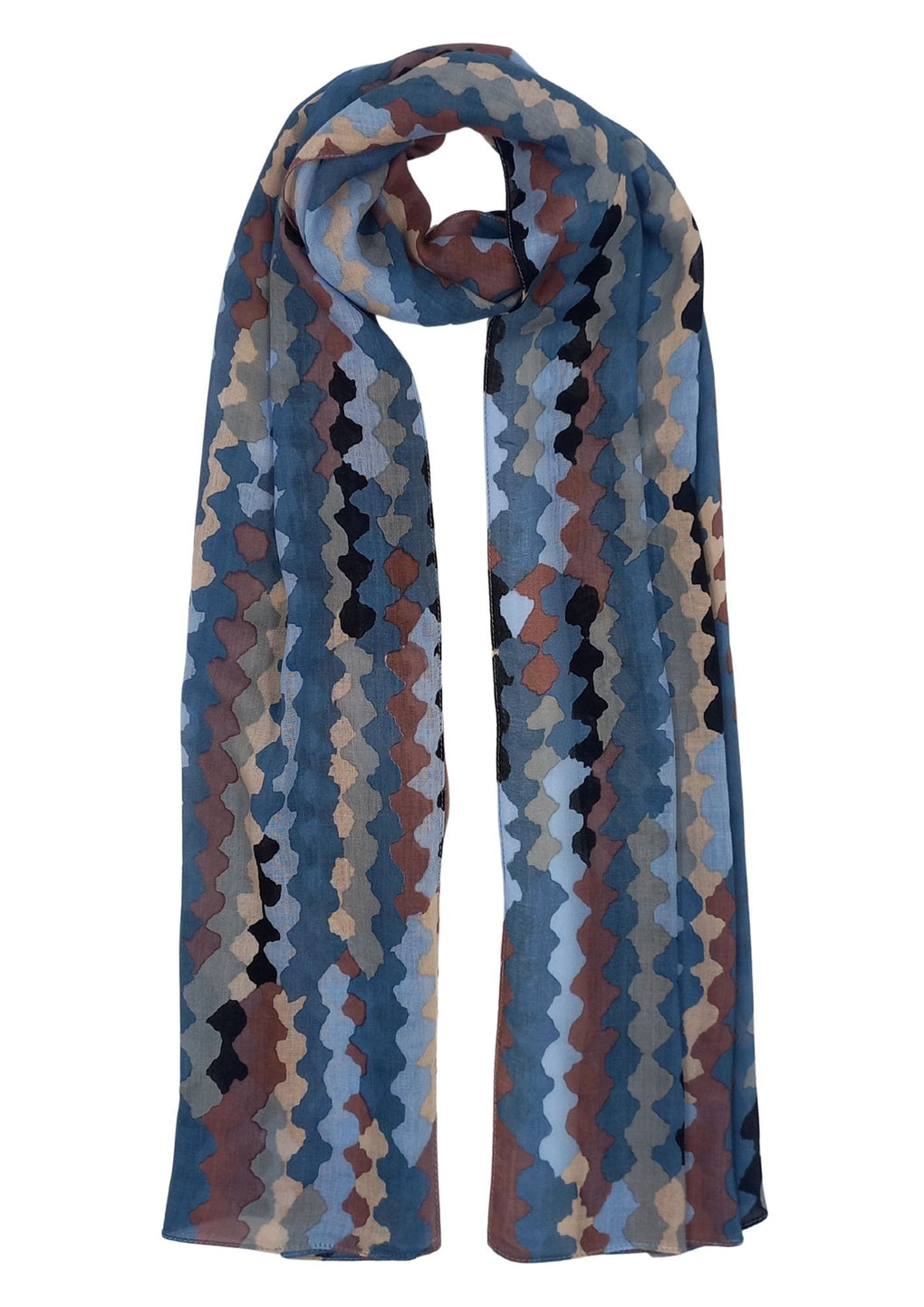 Scarf (SE-4413_12 Blue)