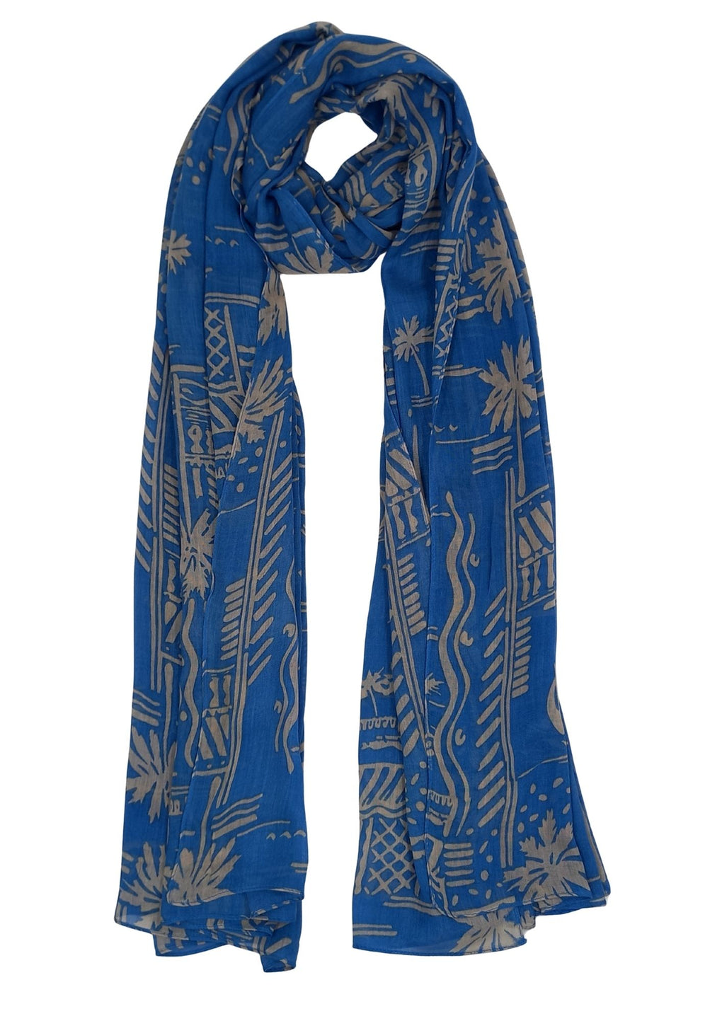 Scarf (SE-4533_12 Blue)