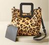 Cheetah Print Leather Bag (MH-1361_Brown)