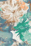 Digital Look Painted Flowers (SE-1913_Turq)