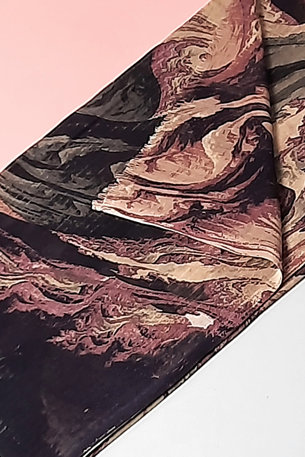 Multi Marble Print Scarf (SE-2122_Old Rose)