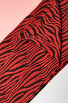 Zebra Stripe Scarf (SE-2132_Red)