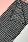Two Tone Houndstooth, Scarf (SE-2151_Grey)