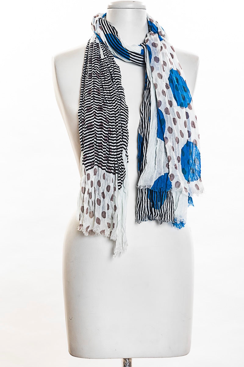 Dots with Stripes Scarf (SE-1356)