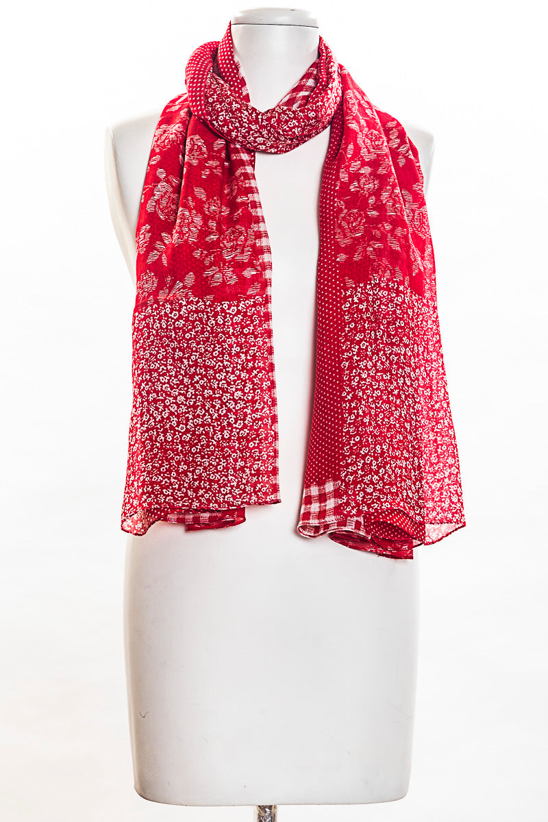 Roses Patch Scarf (SE-1379)