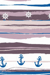 Stripes With Anchors (SE-1915_Lilac)