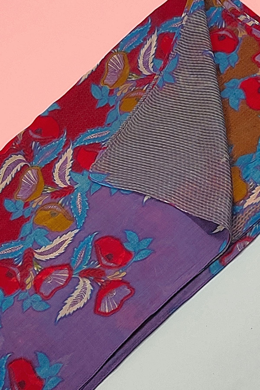 Tapestry Design Scarf (SE-2134_Purple)