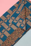Brick Pareo Print Scarf (SE-2114_Petrol)