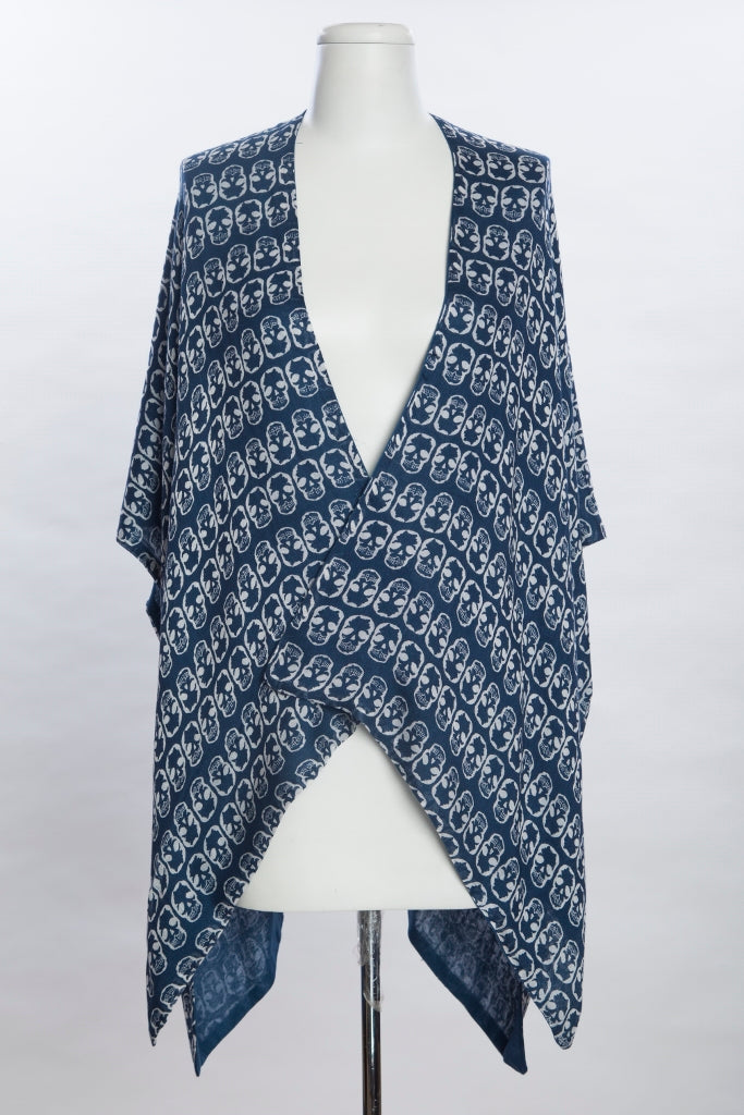 Skulls Print Kimono (SE-1072)