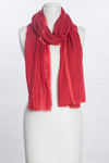 Solid With Tonal Fraying Bands Scarf (SE-1075)
