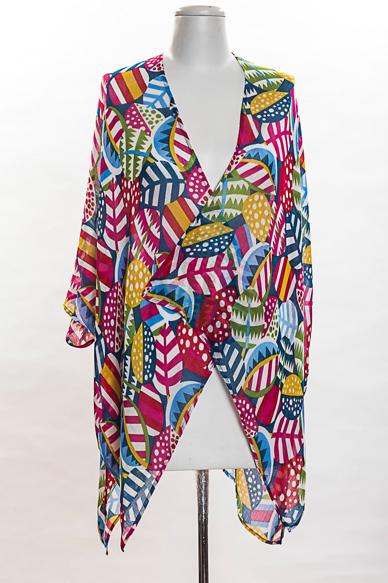 Striped Leaves Kimono (SE-1329)