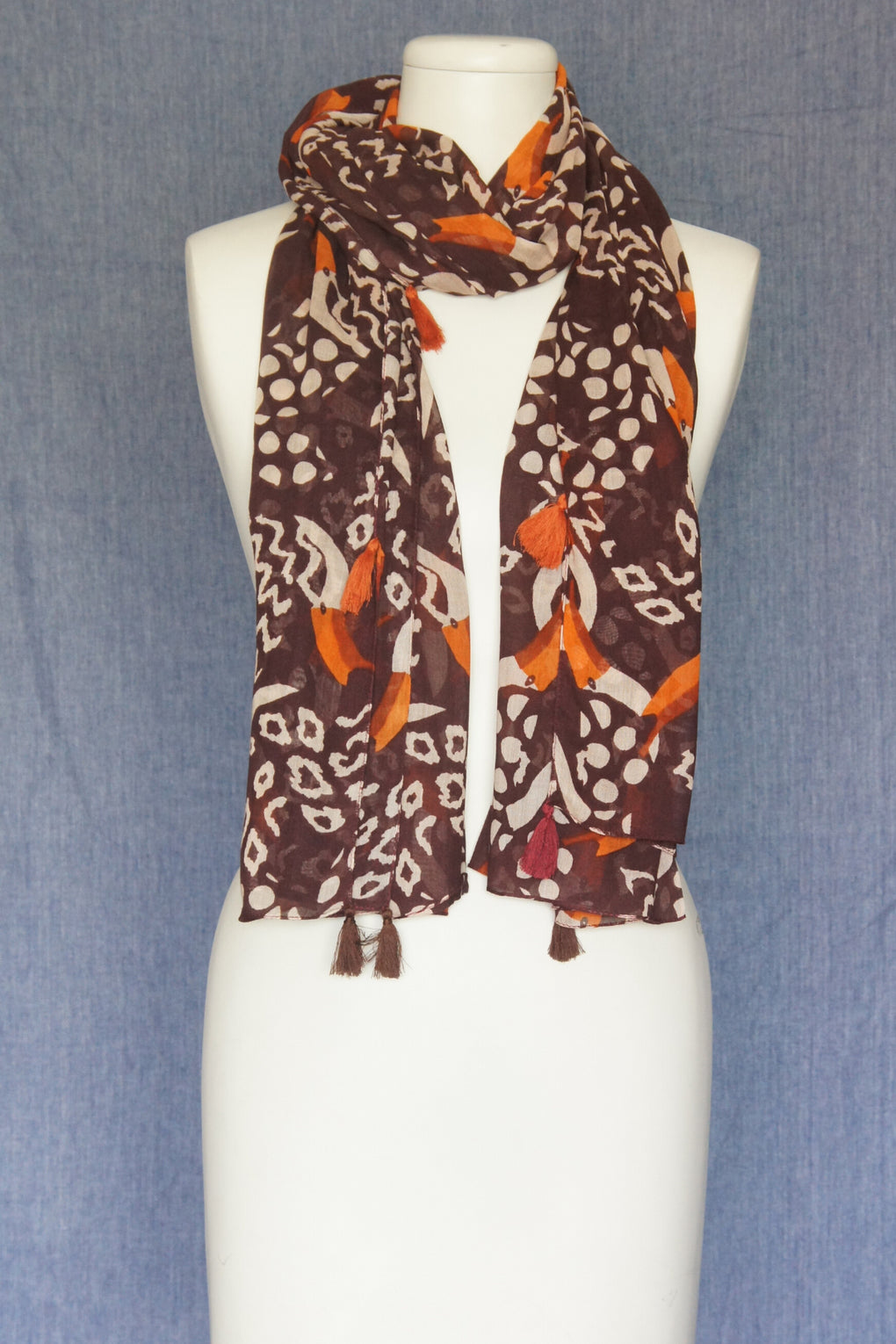 Exotic Abstract Print Scarf (SE-1578)