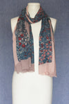 Flowers with Solid Frame Scarf (SE-1590)