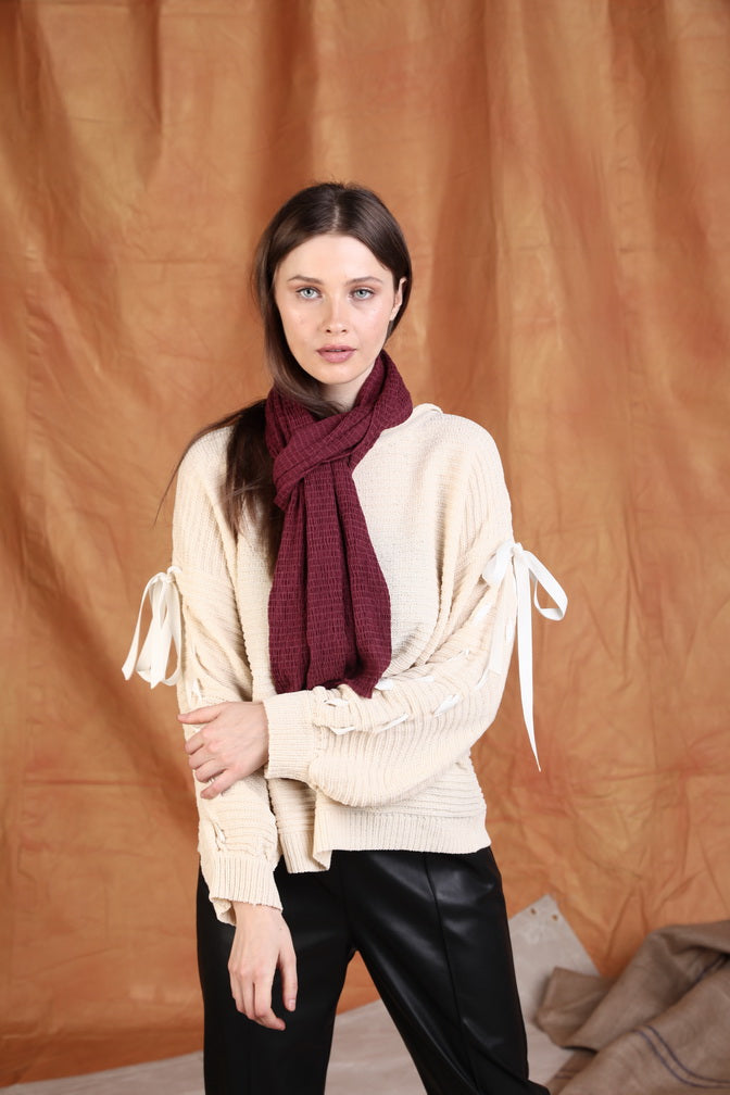 Solid Scarf With Lycra (SE-1642)