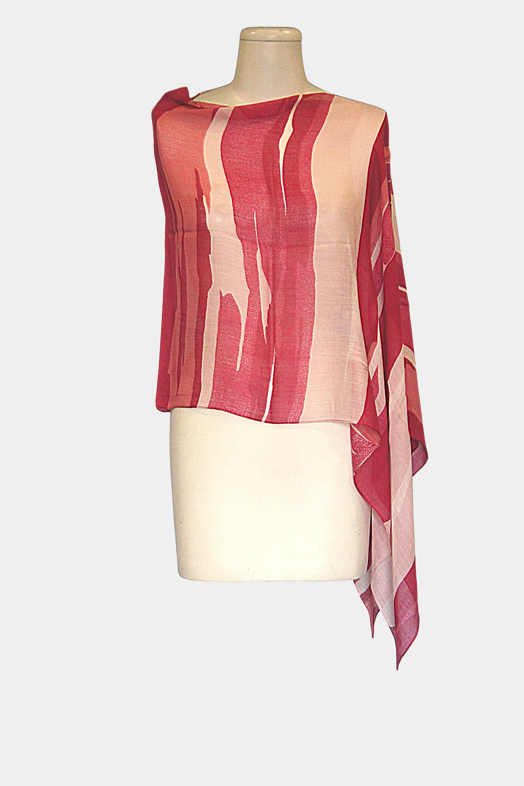 Tonal Stripes Mini Kimono (SE-1967_Pink)