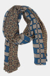 Brick Pareo Print Scarf (SE-2114_Petrol)