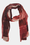 Faded Color Blocks Scarf (SE-2125_Red)