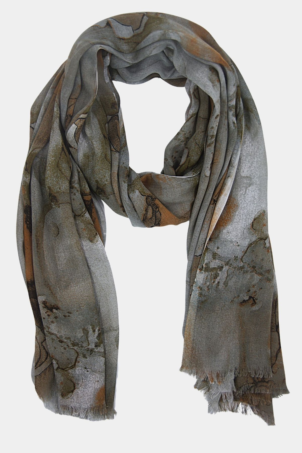 Digital Look Sky Print Scarf (SE-2126_Grey)