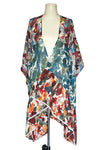 Patchwork print with Frill and Lace Kimono (SE-2350_Multi)