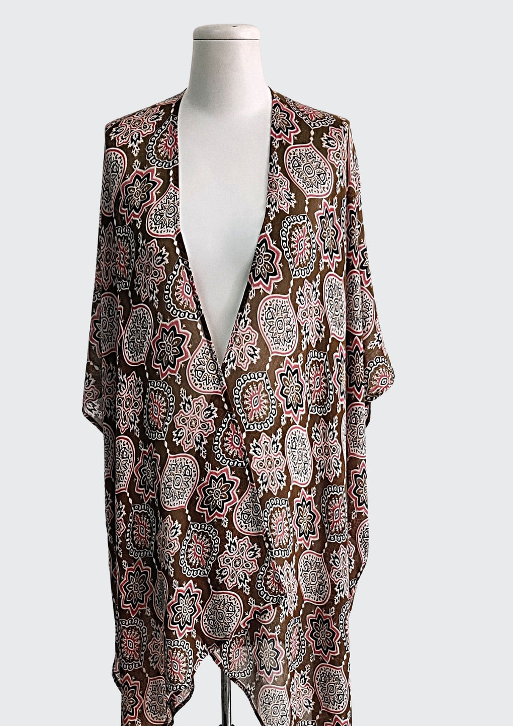 Jaipur Print Kimono (SE-2525_Khaki)