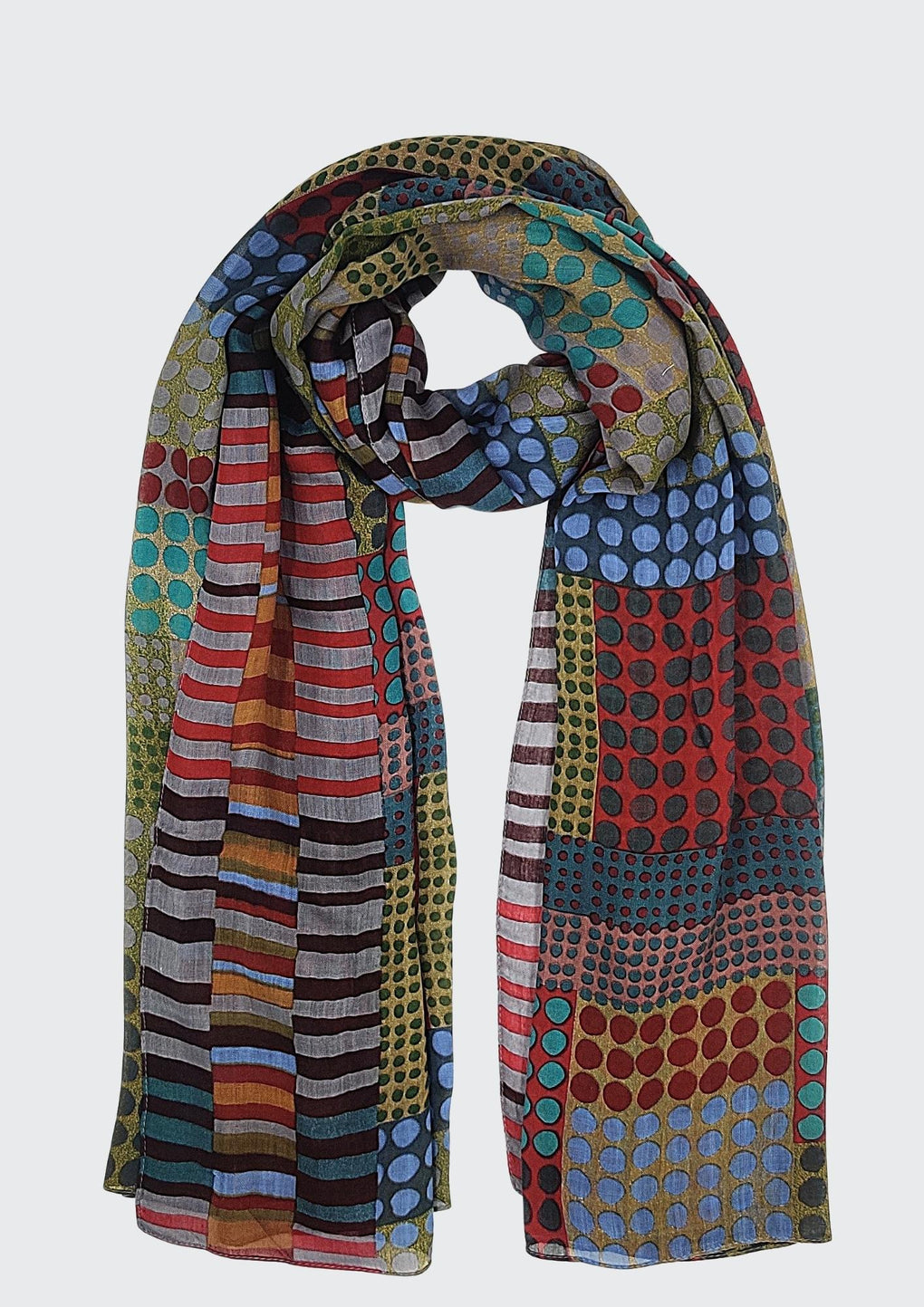 Dot Patch Scarf (SE-2529_Green)