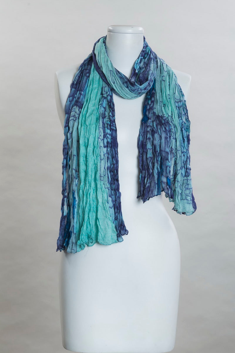 Different Shapes Patch Work Scarf (SE-9851)